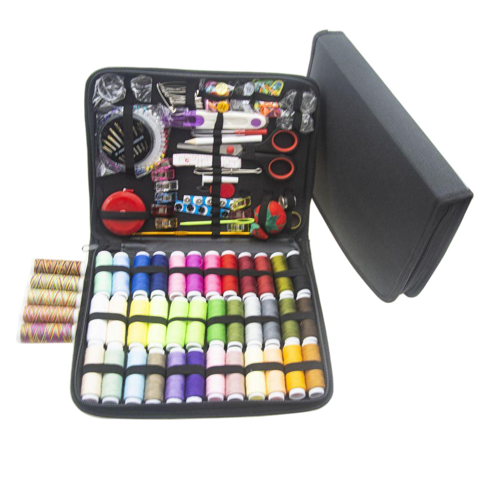 205 Piece Home Sewing Kit Set – Portable Travel Needle and Thread Case