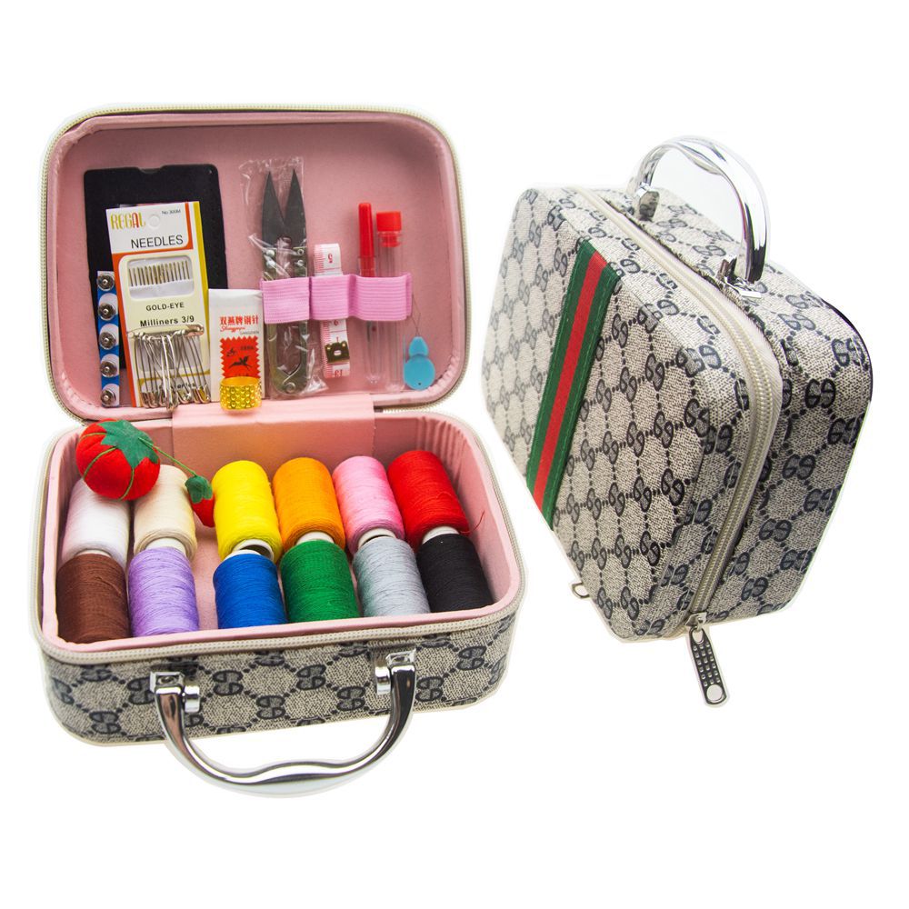 Portable Sewing Kit – Household Tool Organizer Box for Hand Stitching & Clothes Repair